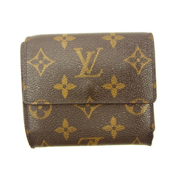 Louis Vuitton Porte Wallet Vieux Brown accessory Monnaie Trifold Carte - Picture 1 of 6